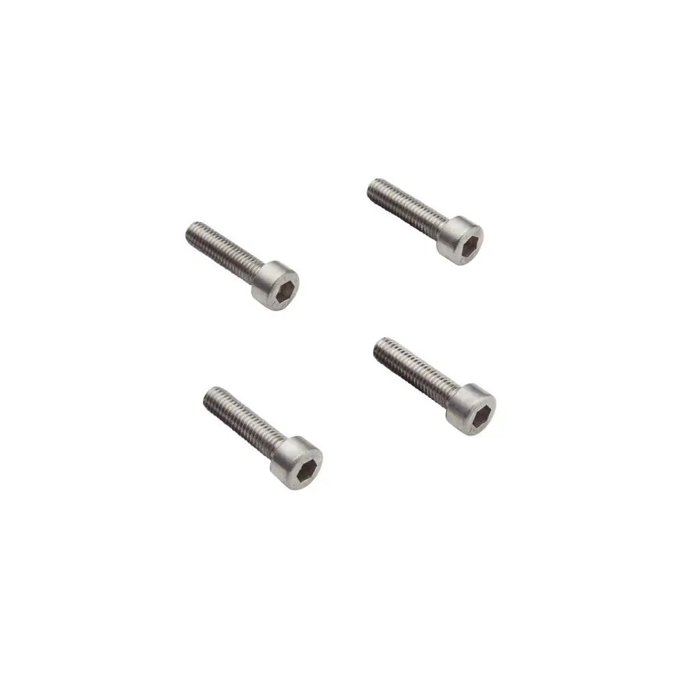 Schraubenset von Hansgrohe, bestehend aus vier Metall-Schrauben mit Sechskantkopf, geeignet für verschiedene Befestigungsanwendungen.
